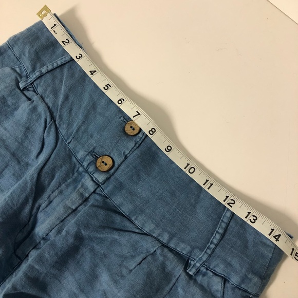 Artisan NY 100% Linen High Waisted Shorts - Picture 7 of 8